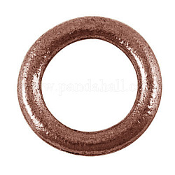 Alloy Linking Rings, Lead Free and Cadmium Free & Nickel Free, Donut, Red Copper, Size: about 14.5mm diameter, 2mm thick, hole: 10mm