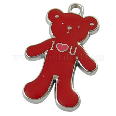 Подвески из эмали и сплава EAP047Y-2-1