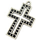Tibetan Style Cross Pendant Rhinestone Settings EA503Y-NF-1
