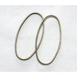 Brass Linking Rings, Oval, Antique Bronze, 16x8x1mm