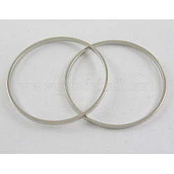 Brass Linking Rings, Platinum, 22x0.7~1mm, Hole: 21mm