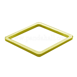 Link in ottone, rombo, oro, circa 9.5 mm di larghezza, 16 mm di lunghezza, 1 mm di spessore