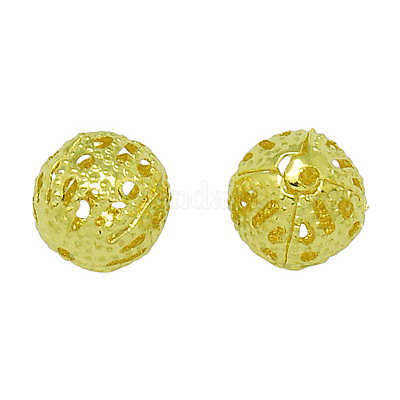 Латунные филигранные бусы EC121-G-1