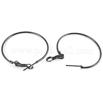 Brass Hoop Earrings EC108-4NFB-1