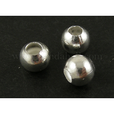 Messing glatte runde Perlen EC400-4S-1