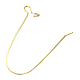 Brass Hoop Earrings Findings Kidney Ear Wires EC221-1C-2