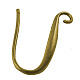 Brass Earring Hooks EC2458Y-NFG-1