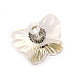 Pendentifs papillom cristal autrichien pour diy accessoires de boucles d'oreille de bijoux faits à la main X-6754-001SSHA-1