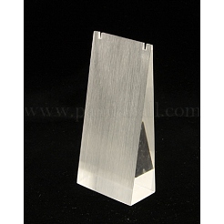 有機ガラスのピアスディスプレイ  ジュエリーディスプレイラック  三角形  ホワイト  6x8.5~12.8x3cm&nbsp;EDIS-N001-23