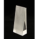 有機ガラスのピアスディスプレイ  ジュエリーディスプレイラック  三角形  ホワイト  6x8.5~12.8x3cm EDIS-N001-23-3