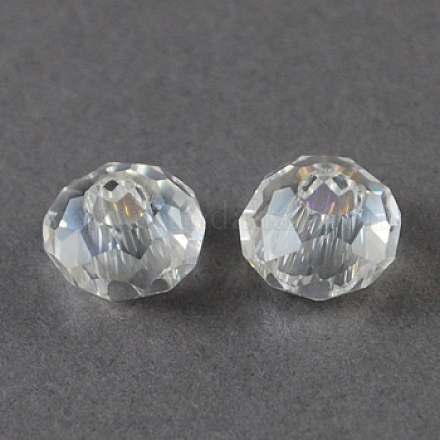 Electroplate Glass Beads EGLA-S014-21-1
