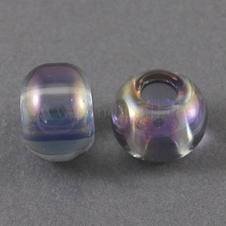 Electroplate Glass Beads EGLA-S016-2-1