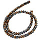 Electroplate Glass Beads Strands EGLA-S007-9-2