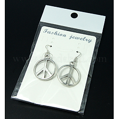 Модные знак мира серьги&nbsp;EJEW-JE00164