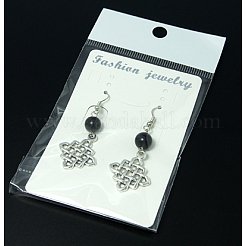 Болтающийся ромб серьги&nbsp;EJEW-JE00184-01