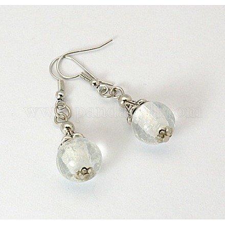 Lampwork Beads Earring EJEW-JE00142-02-1