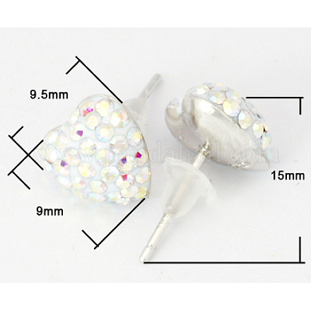 Austrian Crystal Earrings EJEW-Q369-101-1