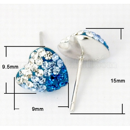 Austrian Crystal Earrings EJEW-Q370-2-1