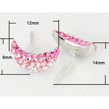 Austrian Crystal Earrings EJEW-Q371-10-1