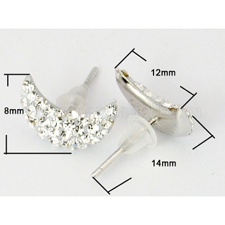 Boucles d'oreilles en cristal autrichien EJEW-Q371-561-1