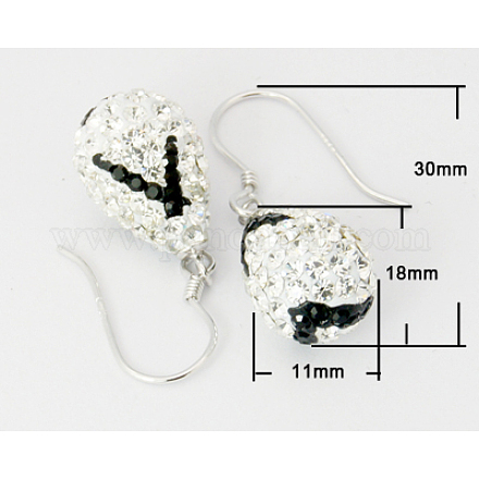 Austrian Crystal Earrings EJEW-Q372-001-1