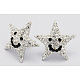 Austrian Crystal Star Ear Studs EJEW-H151-5-1