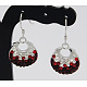 Austrian Crystal Earrings EJEW-H156-1-2