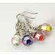 Lampwork Beads Earring EJEW-JE00141-1