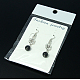 Dangle Flower Earrings EJEW-JE00178-01-3