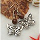 Dangle Butterfly Earrings EJEW-JE00214-08-2