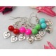 Fashion Heart Dangle Earrings EJEW-JE00243-1