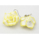 Dnagling Polymer Clay Flower Earrings EJEW-Q155-1-1