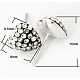 Austrian Crystal Earrings EJEW-Q370-5-1