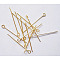 Iron Eye Pin, Cadmium Free & Lead Free, Golden, 32x0.7mm, Hole: 2mm, about 7600pcs/1000g