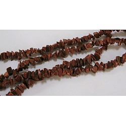 Synthetic Goldstone Beads Strands, Chips, 5~8mm, Hole: 0.3mm, about 32~32.5 inch