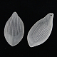 Transparent Frosted Acrylic Leaf Pendants FACR-B002-1-1