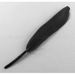 Accesorios del traje de plumas de moda, negro, 100~175x13~25mm