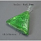 Handmade Silver Foil Glass Pendants FOIL-N021-M-3