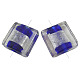 Handmade Silver Foil Glass Beads FOIL-X001-9-1