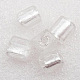 Perles en verre d'argent feuille manuelles FOIL-ZZZ092-8X8X8-4-1