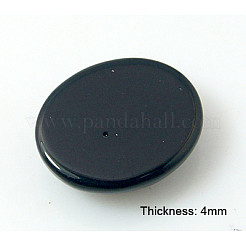 Cabochon di agata nera tinti e riscaldati in modo naturale&nbsp;G-BA10x8x4
