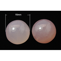 Perlas naturales de cuarzo rosa, esfera de piedras preciosas, sin agujero / sin perforar, redondo, rosa, 16mm