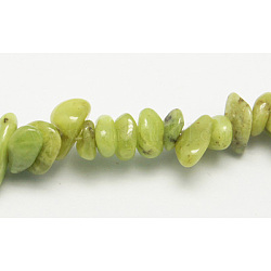 Natural Peridot Beads Strands, Olive, Size: about 4~10mm wide, 2~5mm thick, hole: 1mm, about 66pcs/strand, 16inch