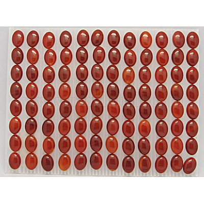 Натуральный красный агат кабошонов G-N209-35-1