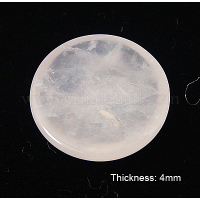 Природного розового кварца кабошонов G-ROSE15x4-1