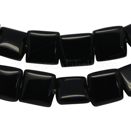 Natural Black Onyx Beads Strands G-H010-35-1