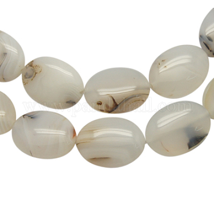Natural Striped Agate/Banded Agate Beads Strands G-H012-6-1