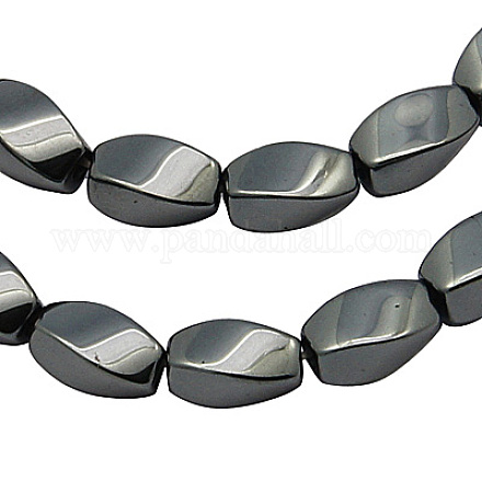 Chapelets de perles en hématite synthétique magnétique G-H1093-1-1