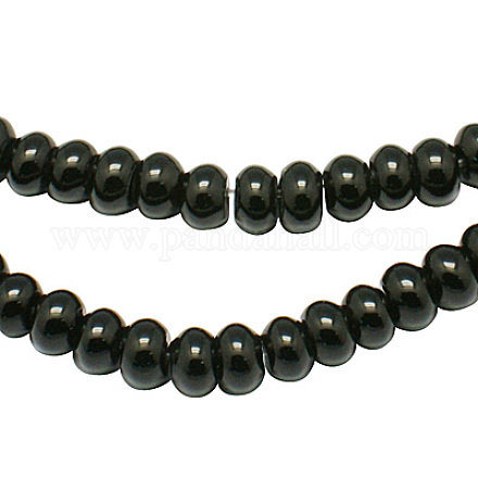 Natural Black Onyx Beads Strands G-H1317-1-1