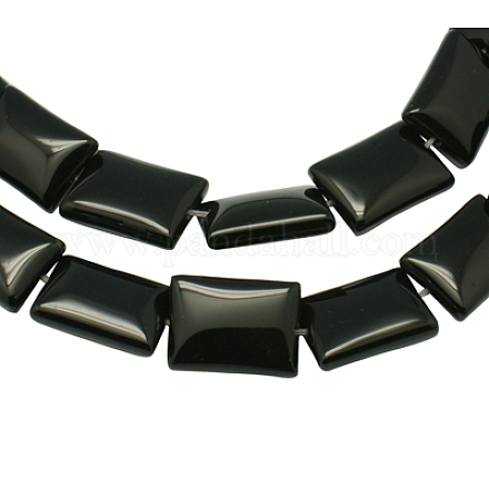 Natural Black Onyx Beads Strands G-H1373-1-1